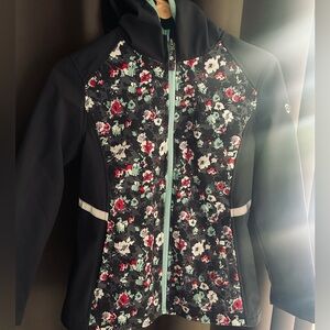 Size 14/16 YOUTH Free Country floral print coat. Like NEW